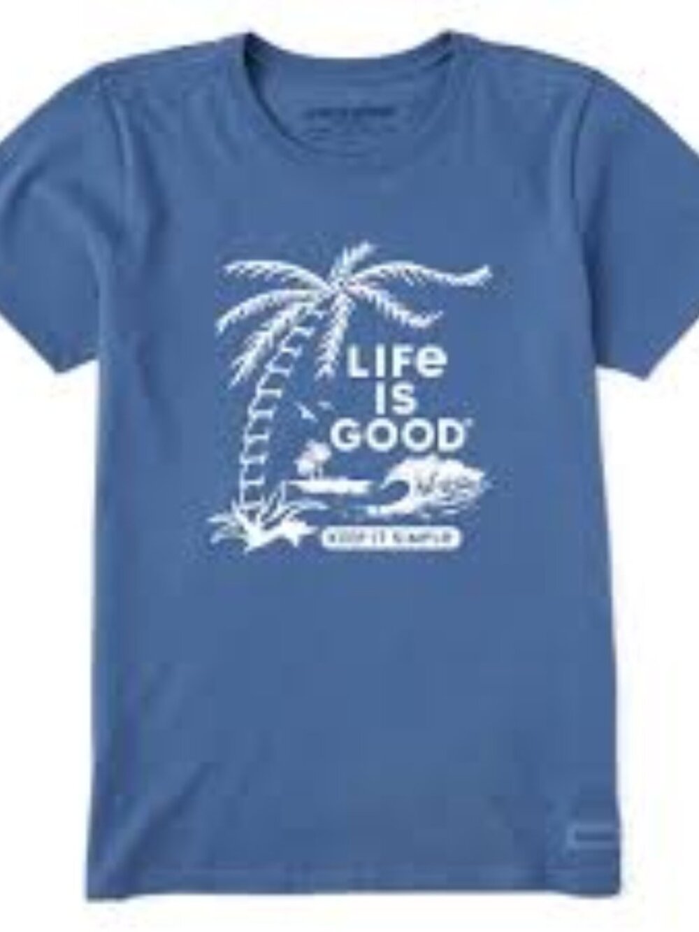 Life is Good Women's Keep it Simple Palms Short Sleeve Tee